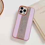 For iPhone 13 Pro Electroplating Diamond Protective Phone Case(Purple)