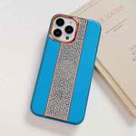 For iPhone 13 Pro Electroplating Diamond Protective Phone Case(Royal Blue)