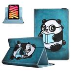 For 10 inch Colored Drawing Leather Tablet Case(Panda)