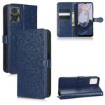 For Motorola Moto E22 4G / E22i 4G Honeycomb Dot Texture Leather Phone Case(Blue)