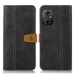 For Xiaomi Poco M4 5G / M5 5G / 4G Stitching Thread Calf Texture Leather Phone Case(Black)
