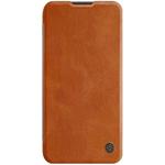 For Huawei P40 Lite NILLKIN QIN Series Crazy Horse Texture Horizontal Flip Leather Case With Card Slot(Brown)