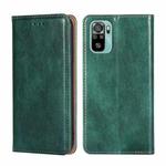 For Xiaomi Poco M5s 4G/Redmi Note 11 SE India Gloss Oil Solid Color Magnetic Leather Phone Case(Green)