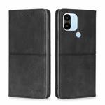 For Xiaomi Redmi A1+ 4G Cow Texture Magnetic Leather Phone Case(Black)