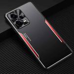 For Xiaomi Redmi Note 12 Pro 5G China Blade Series TPU + Titanium Alloy Phone Case(Black Red)