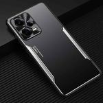 For Xiaomi Redmi Note 12 Pro 5G China Blade Series TPU + Titanium Alloy Phone Case(Black Silver)