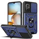 For Xiaomi Poco M4 5G Sliding Camshield Phone Case(Blue)