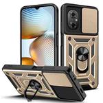 For Xiaomi Poco M4 5G Sliding Camshield Phone Case(Gold)