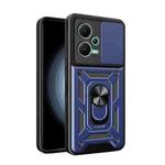 For Xiaomi Redmi Note 12 5G Global / Poco X5 Sliding Camera Design TPU + PC Phone Case(Blue)