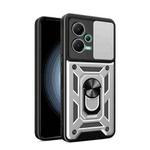 For Xiaomi Redmi Note 12 5G Global / Poco X5 Sliding Camera Design TPU + PC Phone Case(Silver)