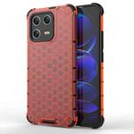 For Xiaomi 13 Shockproof Honeycomb PC + TPU Phone Case(Red)