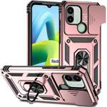 For Xiaomi Redmi A1/A1+ Sliding Camshield Holder Phone Case(Rose Gold)