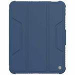 For iPad 10th Gen 10.9 2022 NILLKIN Bumper Pro Leather Tablet Case with Pen Slot & Sleep / Wake-up Function(Blue)