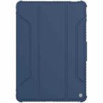 For Xiaomi Pad 5 Pro 12.4 inch NILLKIN Bumper Pro Leather Tablet Case with Pen Slot & Sleep / Wake-up Function(Blue)