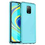 For Xiaomi Redmi Note 9 Pro 4G Candy Series TPU Phone Case(Transparent Blue)