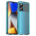 For Xiaomi Poco M4 5G Candy Series TPU Phone Case(Transparent Blue)