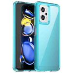 For Xiaomi Redmi K50i Candy Series TPU Phone Case(Transparent Blue)