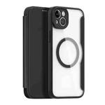 For iPhone 14 Plus DUX DUCIS Skin X Pro Series Magsafe PC + TPU Phone Leather Case(Black)