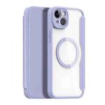 For iPhone 14 Plus DUX DUCIS Skin X Pro Series Magsafe PC + TPU Phone Leather Case(Purple)