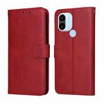 For Xiaomi Redmi A1+ Classic Calf Texture Flip Leather Case(Red)