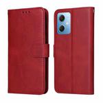 For Xiaomi Redmi Note 12 China Classic Calf Texture Flip Leather Case(Red)