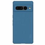 For Google Pixel 7 Pro 5G NILLKIN Super Frosted Shield Pro PC + TPU Phone Case(Blue)