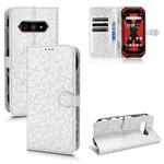 For Kyocera Torque 5G / KYG05 Honeycomb Dot Texture Leather Phone Case(Silver)