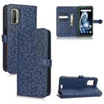 For Blackview BV7100 Honeycomb Dot Texture Leather Phone Case(Blue)