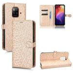 For Ulefone Power Armor 14 / Armor 14 Pro Honeycomb Dot Texture Leather Phone Case(Gold)