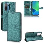 For Ulefone Note 13P Honeycomb Dot Texture Leather Phone Case(Green)