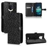 For Oukitel WP15 Honeycomb Dot Texture Leather Phone Case(Black)