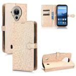 For Oukitel WP16 Honeycomb Dot Texture Leather Phone Case(Gold)