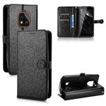 For Oukitel WP18 Honeycomb Dot Texture Leather Phone Case(Black)