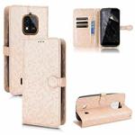 For Oukitel WP18 Honeycomb Dot Texture Leather Phone Case(Gold)