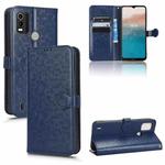 For Nokia C21 Plus Honeycomb Dot Texture Leather Phone Case(Blue)