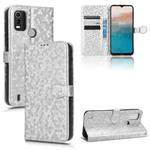 For Nokia C21 Plus Honeycomb Dot Texture Leather Phone Case(Silver)