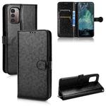 For Nokia G21 Honeycomb Dot Texture Leather Phone Case(Black)