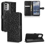 For Nokia G60 5G Honeycomb Dot Texture Leather Phone Case(Black)