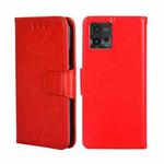 For Motorola Moto G72 4G Crystal Texture Horizontal Flip Leather Phone Case(Red)