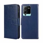 For vivo V25 Pro 5G Crystal Texture Horizontal Flip Leather Phone Case(Royal Blue)