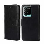 For vivo V25 Pro 5G Crystal Texture Horizontal Flip Leather Phone Case(Black)