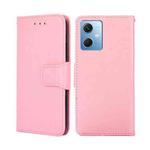 For Xiaomi Redmi Note 12 China Crystal Texture Horizontal Flip Leather Phone Case(Pink)
