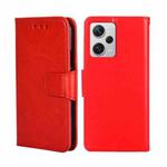 For Xiaomi Redmi Note 12 Pro+ China Crystal Texture Horizontal Flip Leather Phone Case(Red)