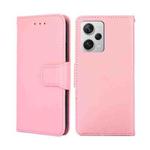 For Xiaomi Redmi Note 12 Pro+ China Crystal Texture Horizontal Flip Leather Phone Case(Pink)