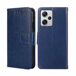 For Xiaomi Redmi Note 12 Pro+ China Crystal Texture Horizontal Flip Leather Phone Case(Royal Blue)