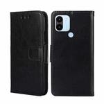For Xiaomi Redmi A1+ 4G Crystal Texture Horizontal Flip Leather Phone Case(Black)
