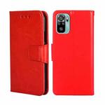 For Xiaomi Poco M5s 4G/Redmi Note 11 SE India Crystal Texture Horizontal Flip Leather Phone Case(Red)