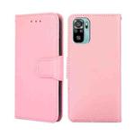 For Xiaomi Poco M5s 4G/Redmi Note 11 SE India Crystal Texture Horizontal Flip Leather Phone Case(Pink)