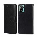 For Xiaomi Poco M5s 4G/Redmi Note 11 SE India Crystal Texture Horizontal Flip Leather Phone Case(Black)