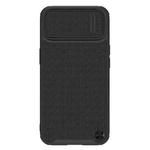 For iPhone 14 Plus NILLKIN Texture MagSafe Camshield PC + TPU Phone Case(Black)